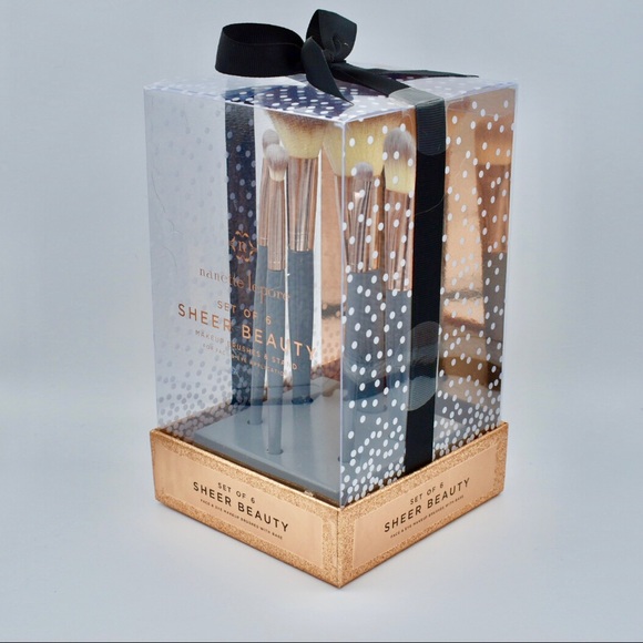 Nanette Lepore Rose Gold Makeup Brush Set NWT/NIB - Picture 3 of 5